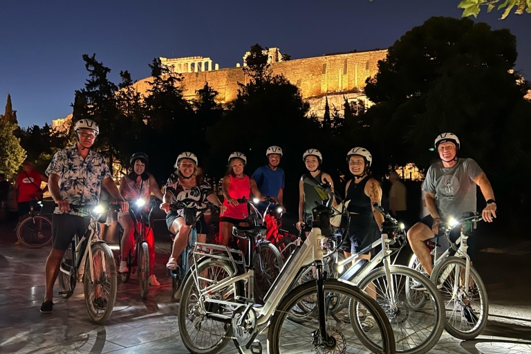 Ateny: 2-godzinna wycieczka po najważniejszych atrakcjach e-rowerem po zachodzie słońca