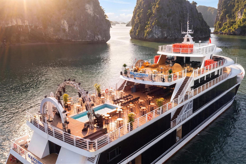 Ha Long Bay Day Tour by 6-Star Sea Octopus President Cruise Sea Octopus President: Explore Ha Long Bay with Buffet Lunch and Pool