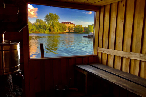 Riga: Kayaking Tour and Relaxing Floating Sauna Experience