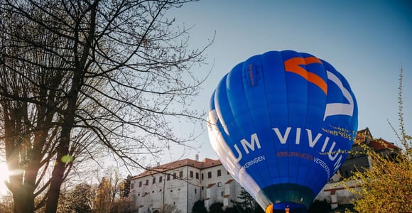 From Prague: Hot Air Balloon Ride with Champagne and Snacks