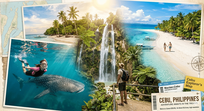 Oslob: Whale Sharks, Tumalog Falls & Sumilon Trio Adventure