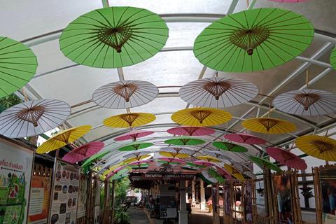 Mae Kampong Village, Hot Springs, Bo Sang Umbrellas Making