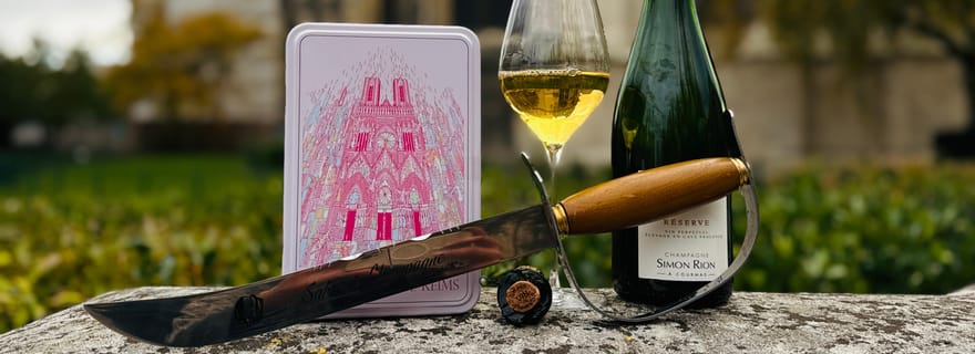 Reims : expérience de sabrage de champagne à la cathédrale de Reims