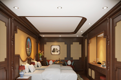 Hanoi: 2-Day Halong & Bai Tu Long Bay 5-Star Cruise, Balcony Halong: 2-Day Halong& Bai Tu Long 5-Star Cruise with balcony