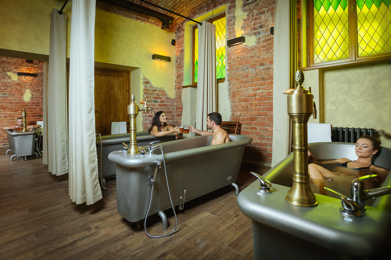 Prague: The Largest Beer SPA with Unlimited Beer Consumption Beer Bath and Unlimited Beer Consumption(bath with Whirlpool