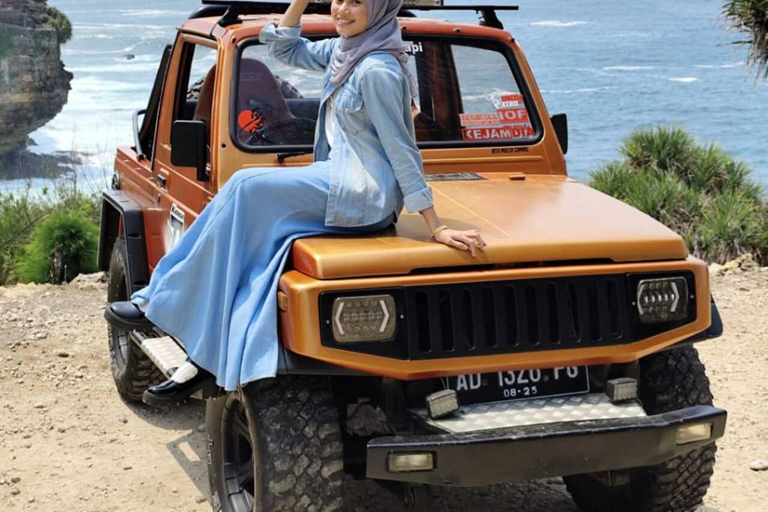 Sunrise at Nglanggeran Volcano, Jomblang Cave & Timang Tour