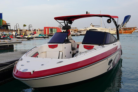 Doha: Private Jet Boat Trip - with Water Activities Doha: Private Jet Boat Trip (1 hour)