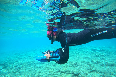 Chania: Sea Scooter Snorkeling boat tour