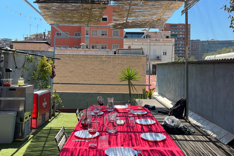 Barcellona: Masterclass di cucina sulla paella sul tetto