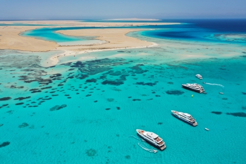Sahl Hasheesh : Excursion sur l'île d'Orange avec plongée en apnée et parachute ascensionnelOrange, Parasailing, Tour en bateau, déjeuner, Boissons et Transferts