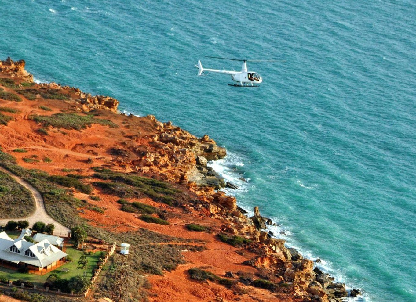 Broome: Helikopterflyvning og rundvisning på Willie Creek Pearl Farm