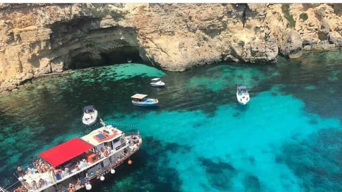 Malta: Gozo Comino og Blue Lagoon båttur med svømme-stopp
