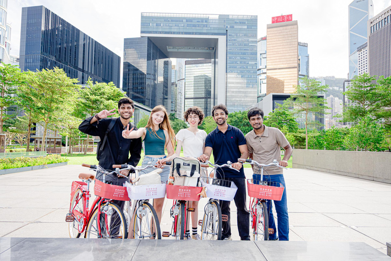 Victoria Harbour Shoreline Bike + Street Food Half-day Tour