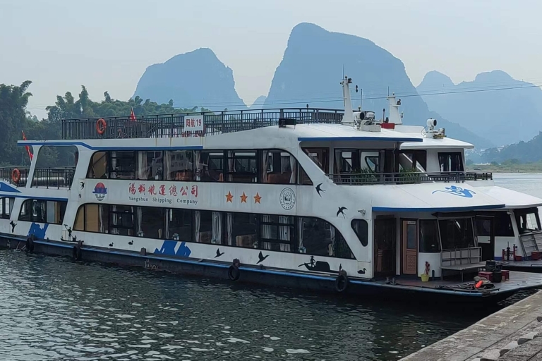 Billete para el Crucero en Barco por el Río Li con Servicio de Guía OpcionalBillete de barco de 4 estrellas + traslado de ida al embarcadero del río
