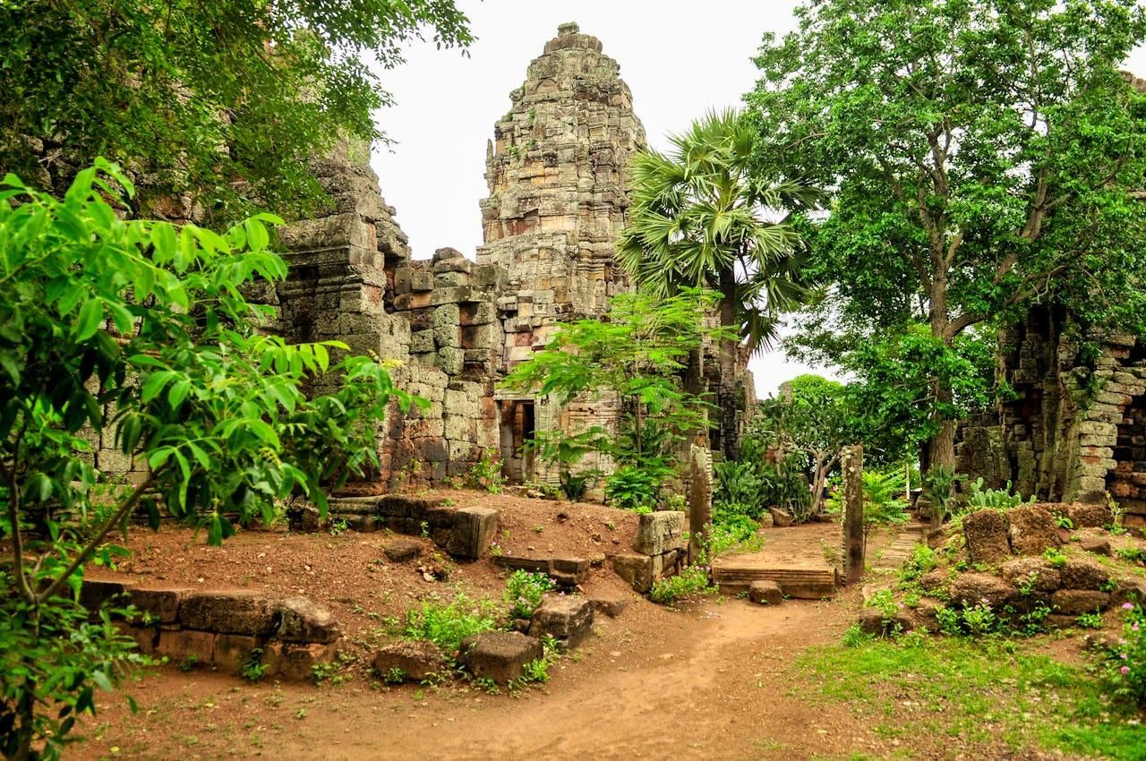 Ganztägig: Original-Bambuszug, Wat Banan, Phnom Sampov