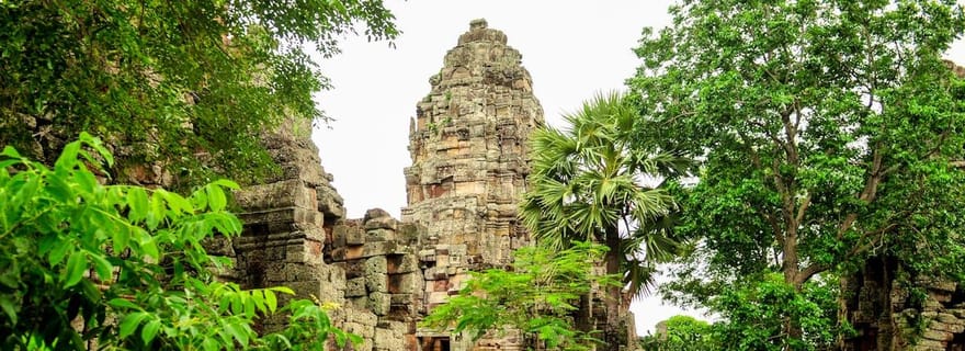 Journée complète : train de bambou original, Wat Banan, Phnom Sampov