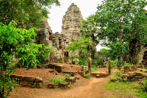 Heldag: Original bambutåg, Wat Banan, Phnom Sampov