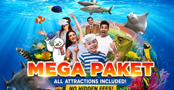 Antalya Aquarium: 5-in-1 Mega Combo Ticket
