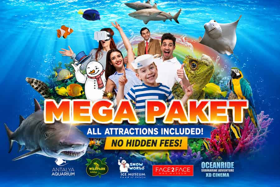 Antalya Aquarium: 5-in-1-Mega-Kombiticket. Foto: GetYourGuide Antalya Aquarium: 5-in-1-Mega-Kombiticket. Foto: GetYourGuide