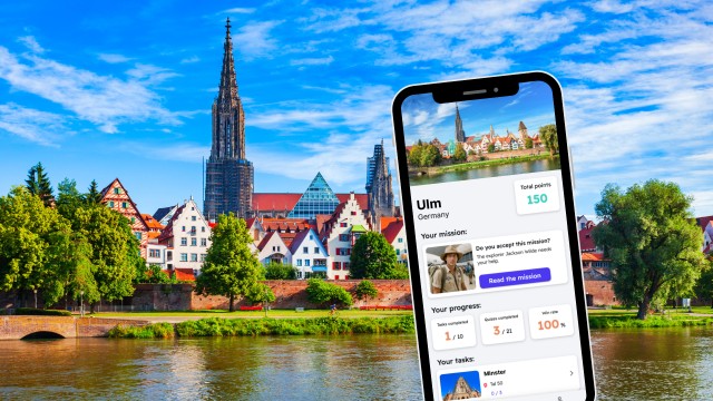 Visit Ulm City Exploration Game and Tour on your Phone in Ulm, Germany