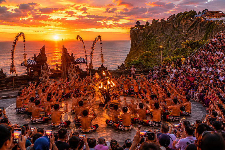 Bali: Paragliding, Uluwatu Temple & Kecak Fire Dance sunset Paragliding with Kecak Fire Dance Sunset & Uluwatu Temple