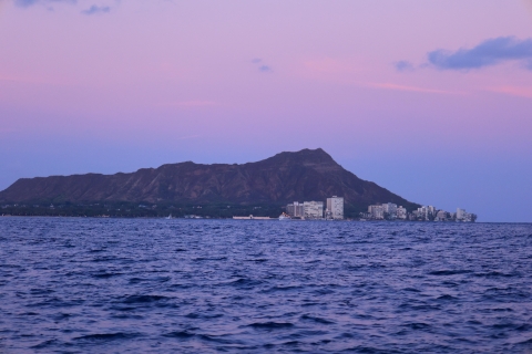 Zachód słońca Waikiki i obserwacja wielorybów