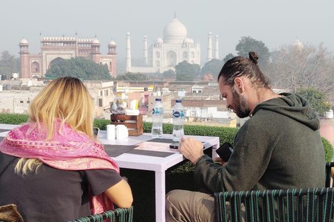 Beyond the Taj: Sunrise, Hidden Agra Walk & Rooftop B’fast Private Tour with Car, Driver, Tour Guide & Entry Tickets
