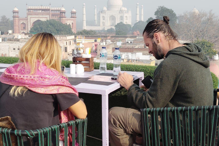 Beyond the Taj: Sunrise, Hidden Agra Walk & Rooftop B’fast Private Tour with Car, Driver, Tour Guide & Entry Tickets