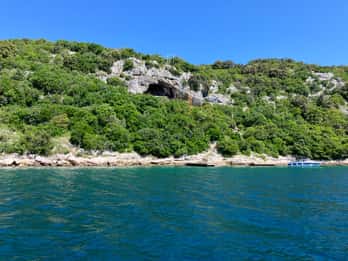 Excursion privée en bateau Porec-Vrsar-Limfjord-grotte des pirates