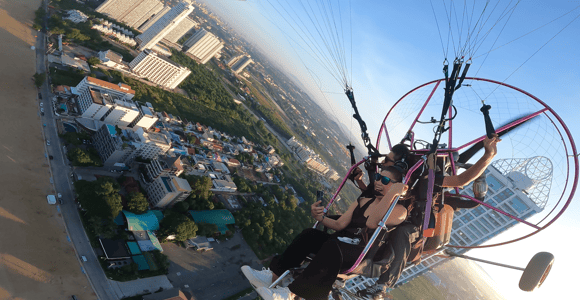 Pattaya: Beach + City Scenic Paramotor Flight by BFA