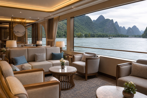 Guilin: Li River Cruise to Yangshuo with Optional Cave Tour 4-Star Cruise Ticket + Lunch + Pickup