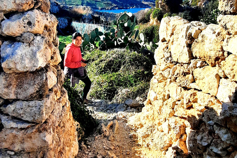 Gozo avtäckt: Guidad vandring med bouldering