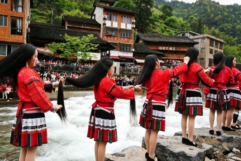 Guilin Longji Rice Terraces and Long Hair Village Tour coach