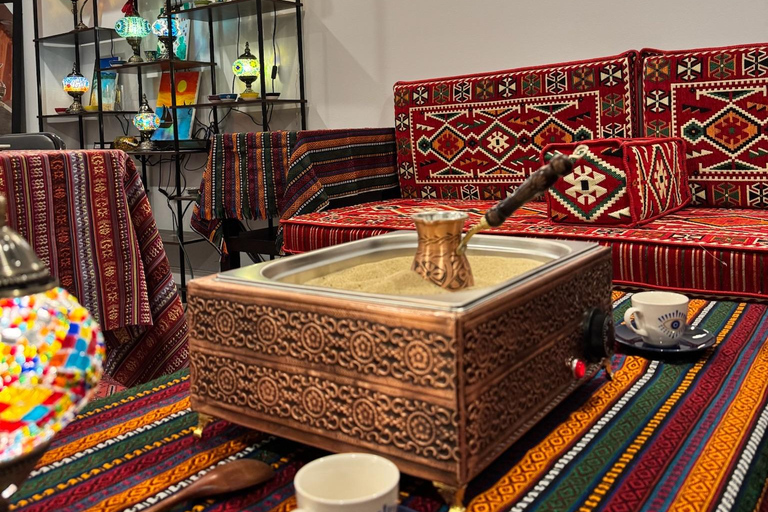 Philadelphie : atelier de préparation du café turc sur sablePhiladelphie : Atelier de préparation du café turc sur sable