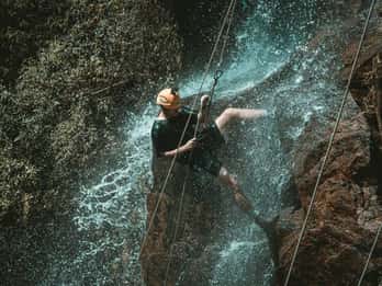 Bali: Gitgit Waterfall Canyoning with Transfers & Lunch