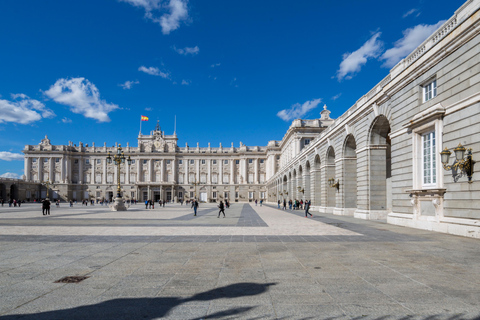 Guided visit of the Royal Palace of Madrid and Royal Gardens with entrance fee included. Guided visit of the Royal Palace of Madrid and Royal Gardens with entrance fee included.