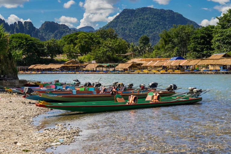 Vang Vieng: Mountain Top View, Lagoon 3 & Boat Cruise