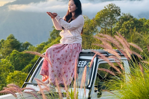 Bali: Sunrise Tour by 4WD Jeep and Instagramable Cafe Enttrance Tickets to The Janu Natural Hot Spring