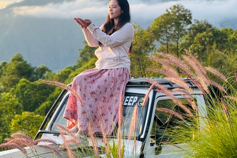 Bali: Sunrise Tour by 4WD Jeep and Instagramable Cafe Enttrance Tickets to The Janu Natural Hot Spring