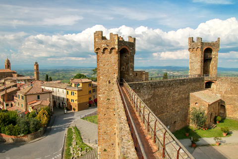 Florence: Monteriggioni & Val d'Orcia Optional Wine Tasting Classic Option in Portuguese