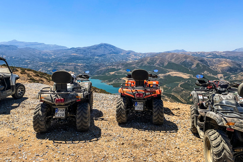 Ab Rethymno: Halbtägige Quad-SafariQuad-Safari für 1 Fahrer + 1 Beifahrer