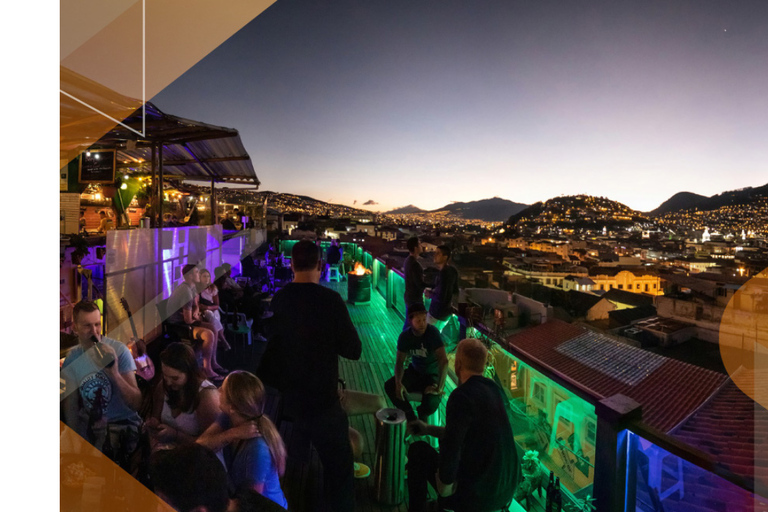 基多晚间之旅：殖民地灯光和当地生活