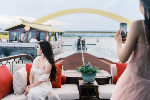 Hue: Luxury Sunset Tea & Dinner Cruise on Perfume River [No Dinner] Luxury Sunset Tea Cruise