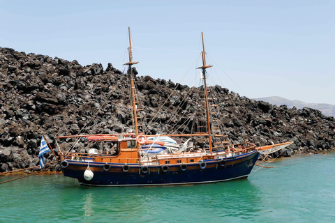 Santorin : visite de l'île en bus et croisière au crépuscule