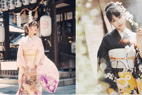 Kioto: 1 Día: Experiencia de Alquiler de Kimonos Tradicionales Japoneses