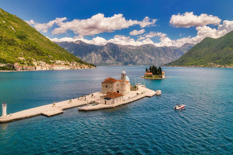 Kotor : Baie de Boka, Notre-Dame du Rocher et Grotte Bleue