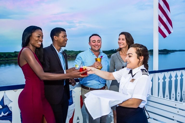 Savannah: cruise bij zonsondergang op een rivierboot