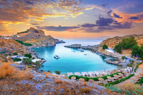 Rhodes: Boat Trip to Lindos, Anthony Quinn Bay, & Tsambika