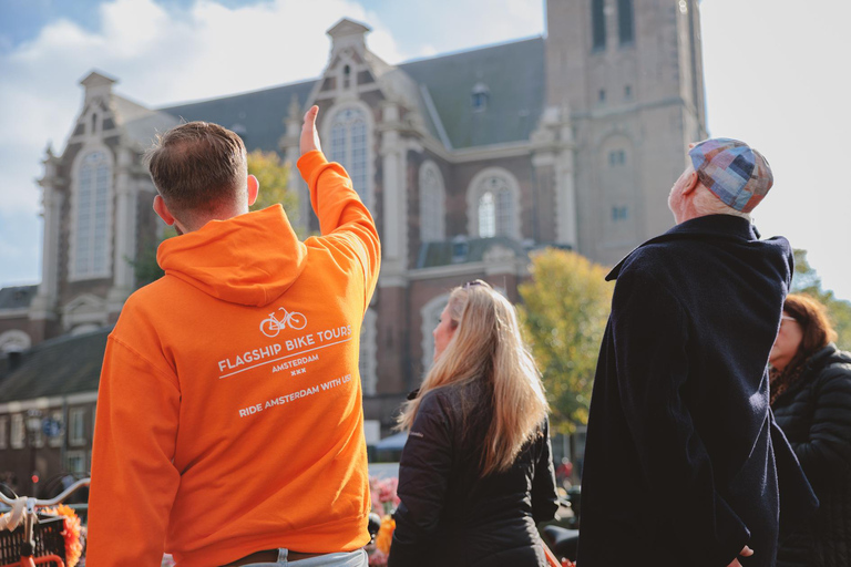 Amsterdam: Top Highlights Guided Bike Tour EN/DE/ES/FR/IT/CN Bike Tour with Guide & Audio Guide in DE, ES, FR, IT, and CN