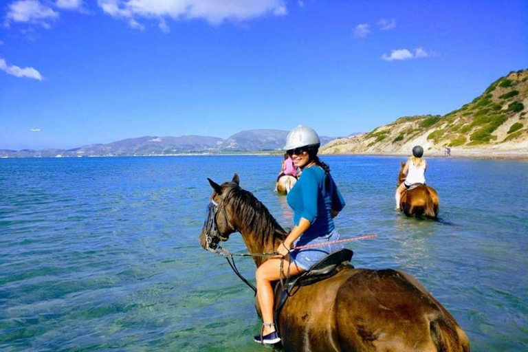 Zakynthos: Horse Riding Swimming Experience